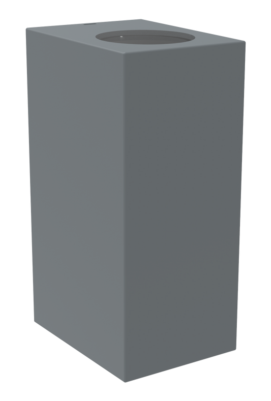 Kosnic KOMR/GU10-GRY Komi Coast 2 x GU10 Square Up / Down Wall Light IP44 Grey