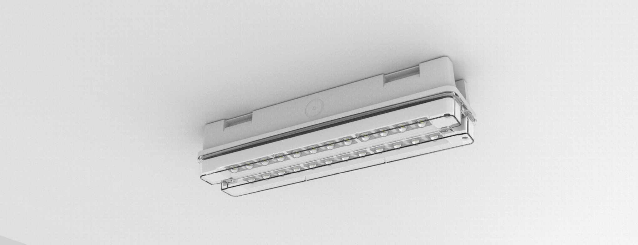 Kosnic KUN0808/SST Kuna Duo 8W Dual Module LED Emergency Bulkhead 6500K IP65 White