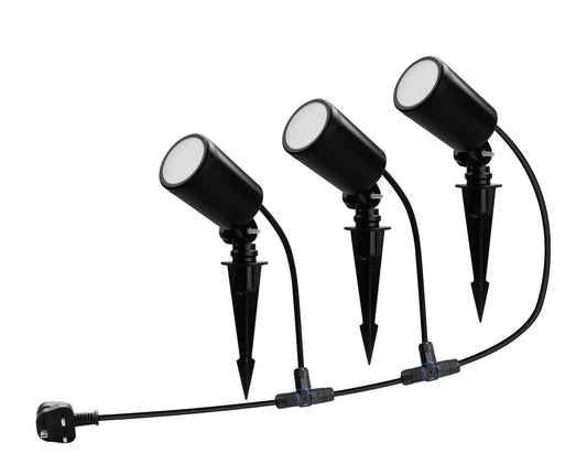 Link 2 Home L2H-ODRLIGHT3IN1 520LM Garden Spike Spotlight Kit