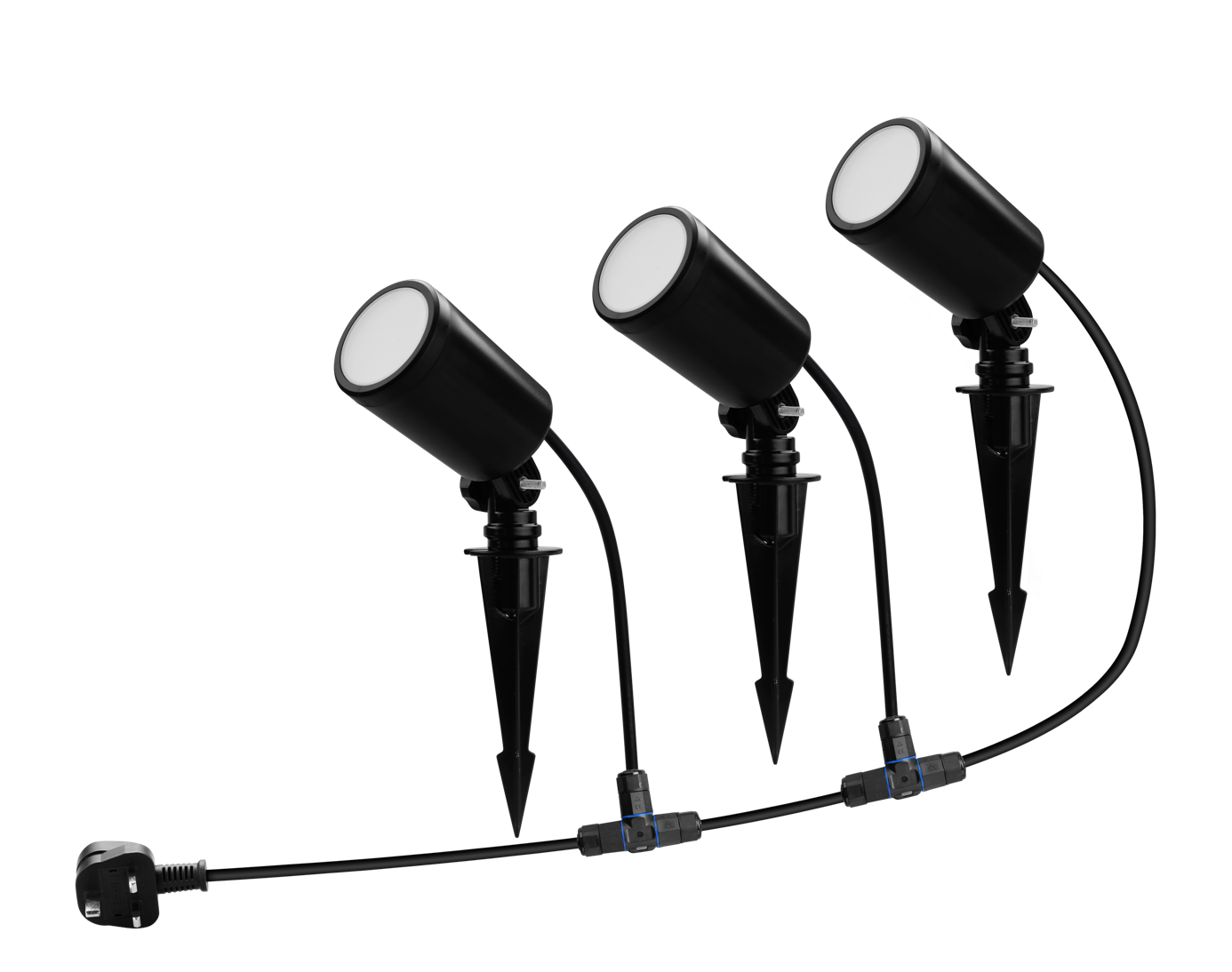 Link 2 Home L2H-ODRLIGHT3IN1 520LM Garden Spike Spotlight Kit