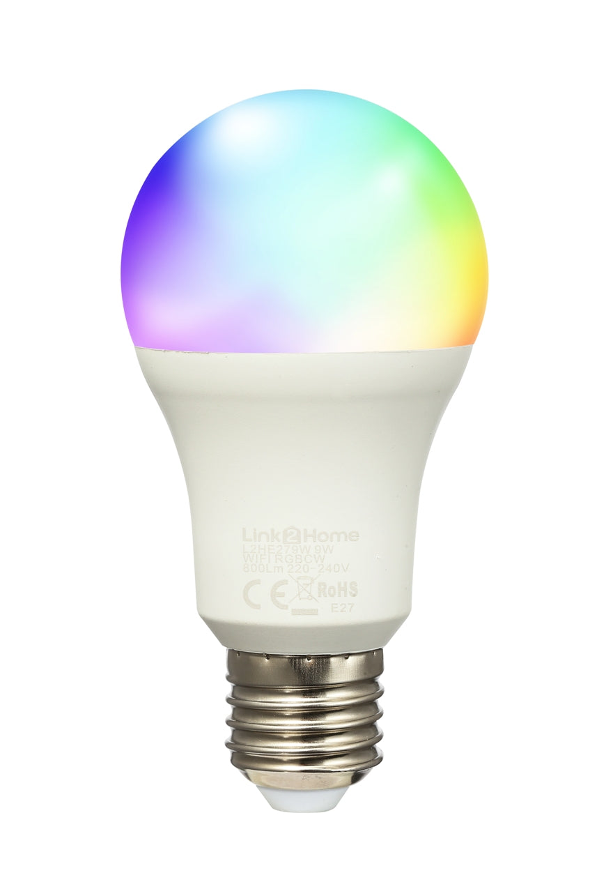 Link 2 Home L2H-E279W 9W ES CCT / RGB LED GLS Lamp