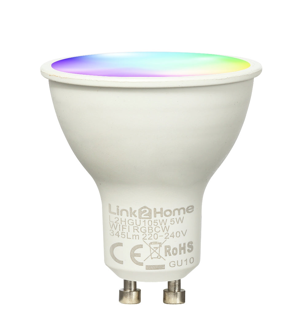 Link 2 Home L2H-GU105W 4.5W LED CCT / RGB LED GU10