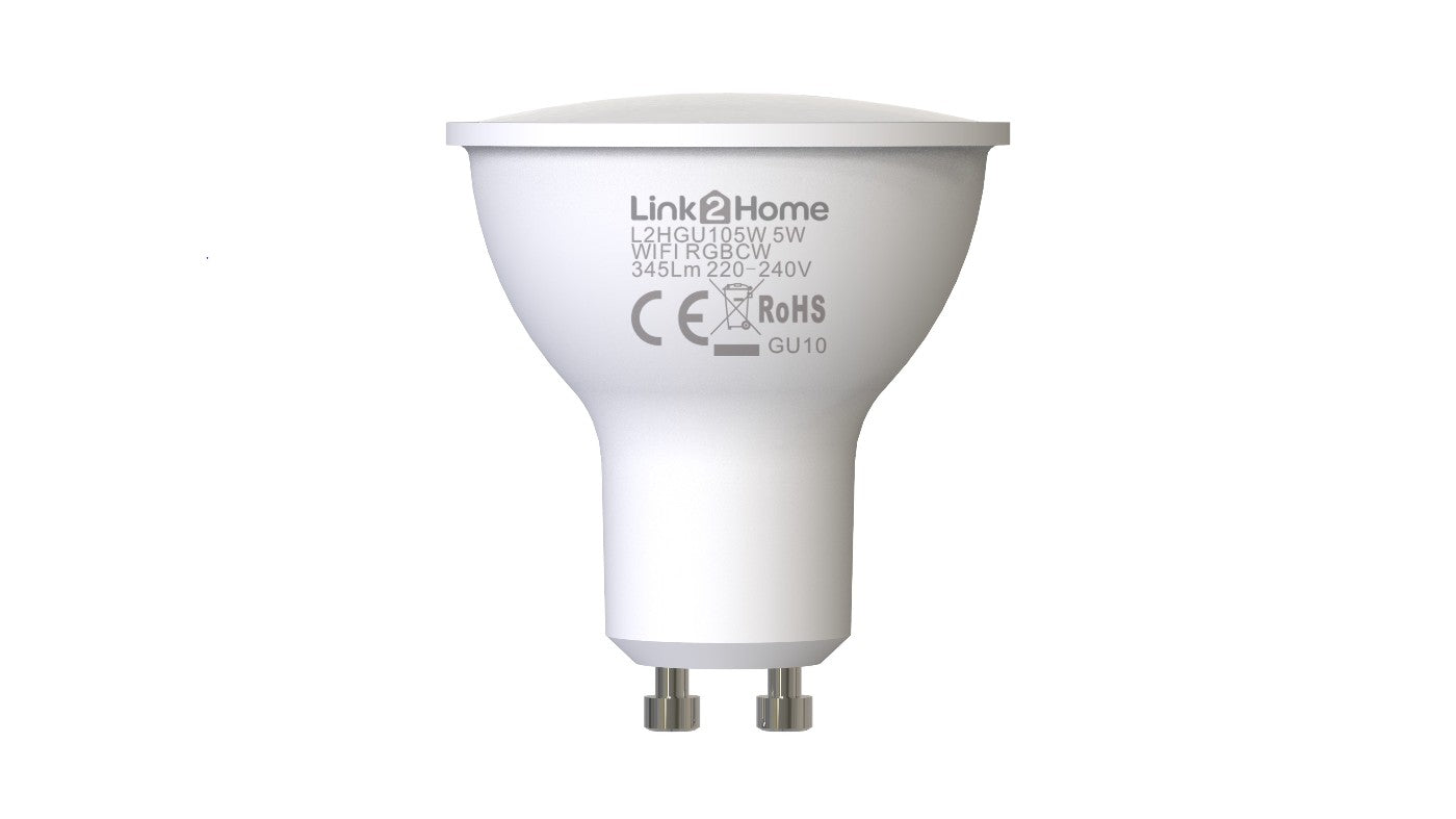 Link 2 Home L2H-GU105W 4.5W LED CCT / RGB LED GU10