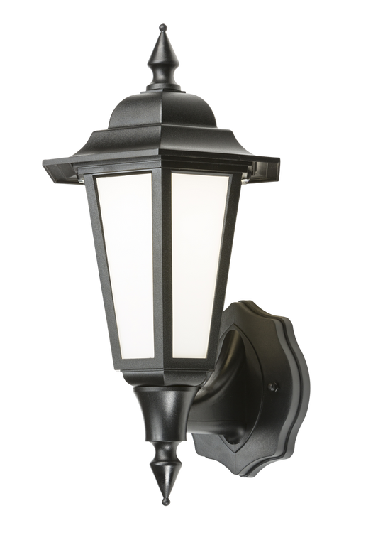 Knightsbridge LANT1 8W LED Black Wall Lantern IP54 4000K