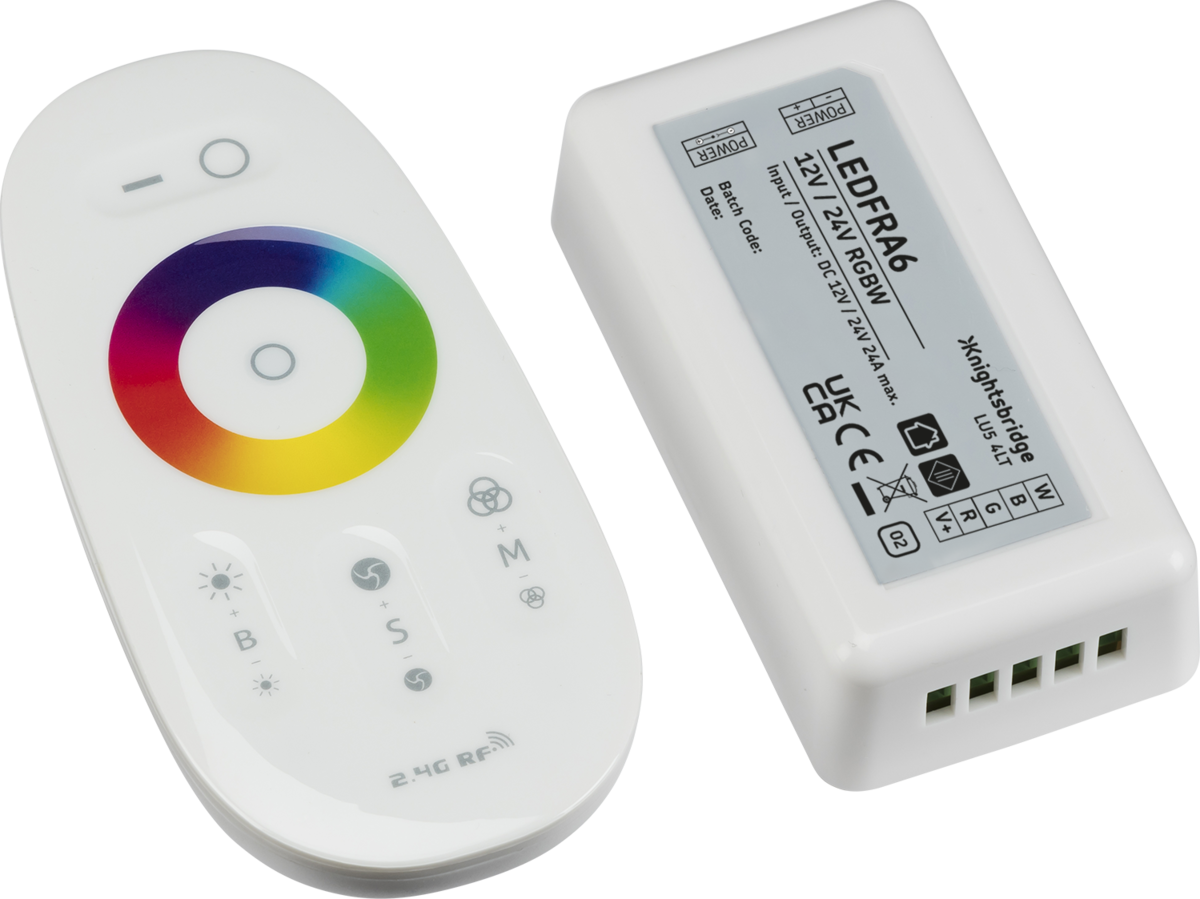 Knightsbridge LEDFRA6 12V / 24V RF Touch Controller and Remote RGBW