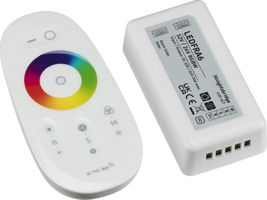 Knightsbridge LEDFRA6 12V / 24V RF Touch Controller and Remote RGBW