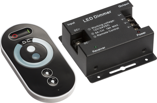 Knightsbridge LEDFRA7 12V / 24V RF Controller and Touch Remote Dimmer (Single Colour)