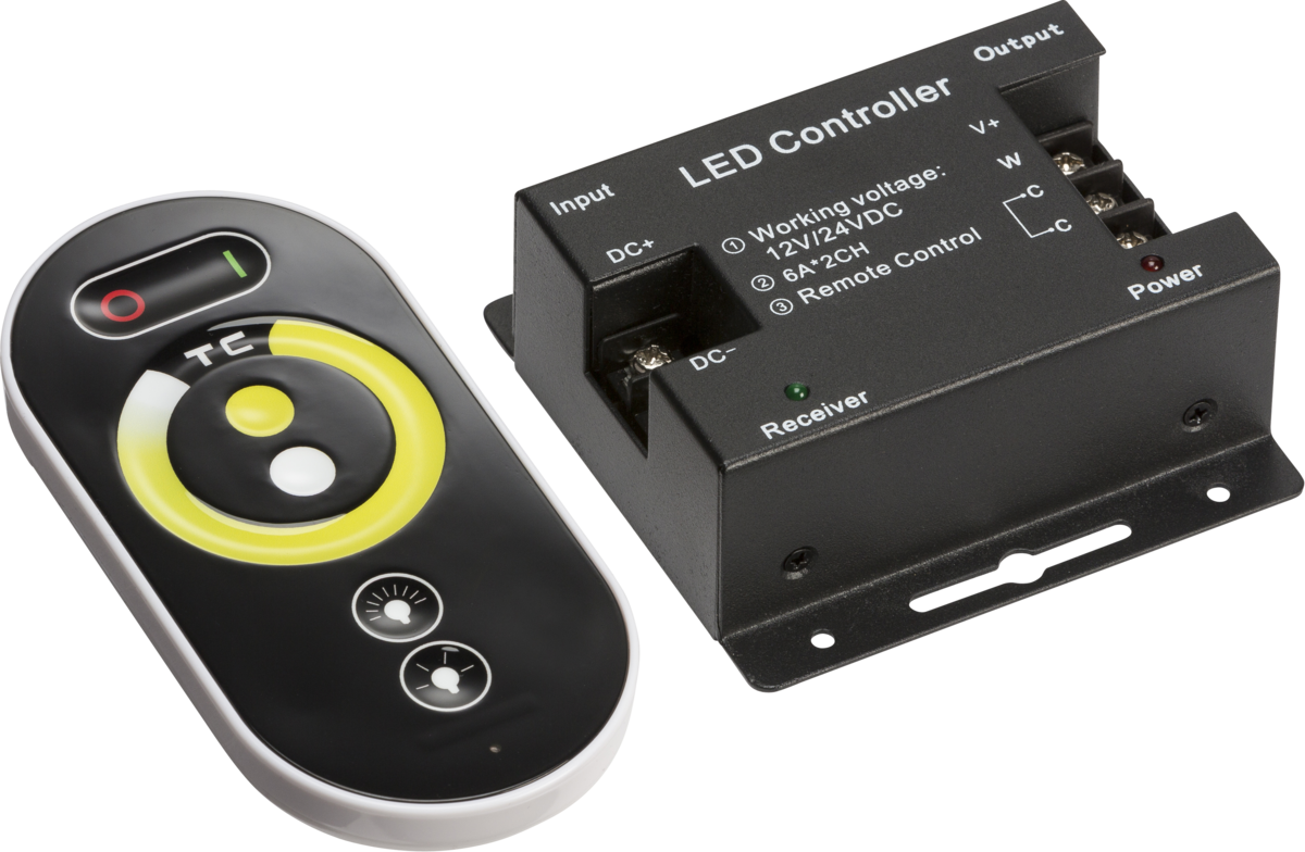 Knightsbridge LEDFRA8 12V / 24V RF Controller and Touch Remote CCT
