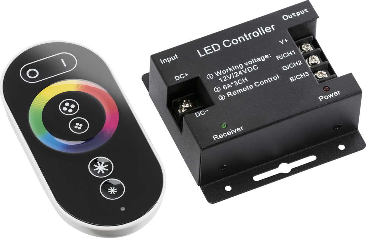 Knightsbridge LEDFRA9 12V / 24V RF Controller and Touch Remote  RGB
