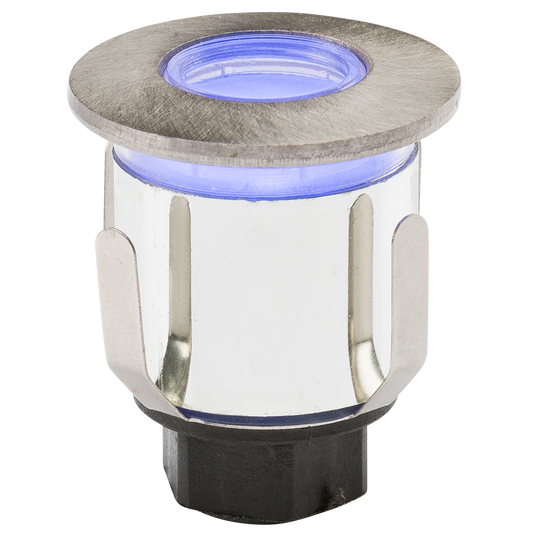 Knightsbridge LEDM06B 0.6W Blue LED Mini Round Groundlight Stainless Steel IP65