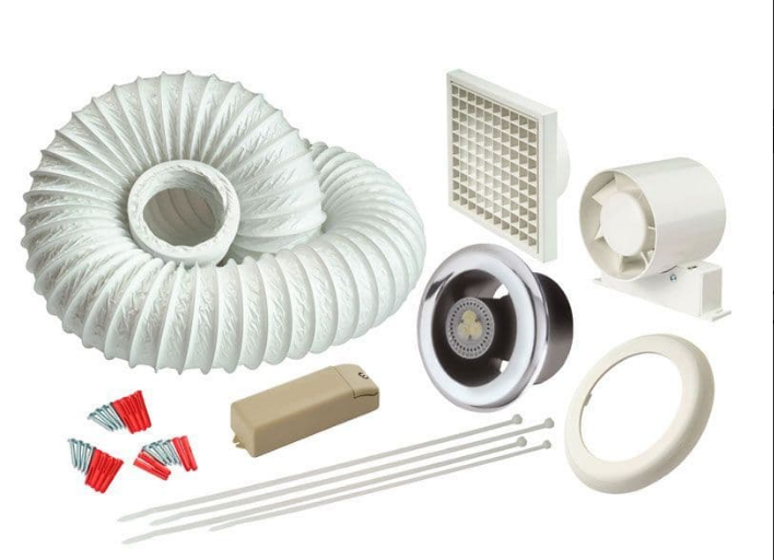 Manrose IWLEDSLKTC 4'' LED Showerlite with Coolwhite Lamp