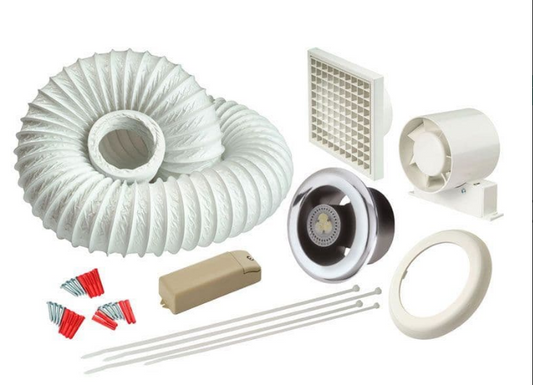 Manrose IWLEDSLKTC 4'' LED Showerlite with Coolwhite Lamp