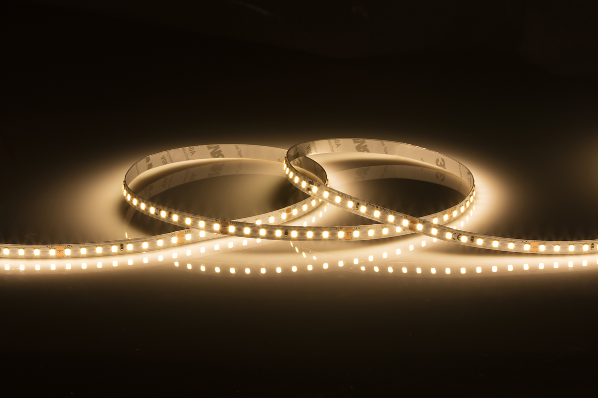 Knightsbridge LFC24HLWW 24V 9.6W High Lumen LED Flex Strip 30m 3000K IP20