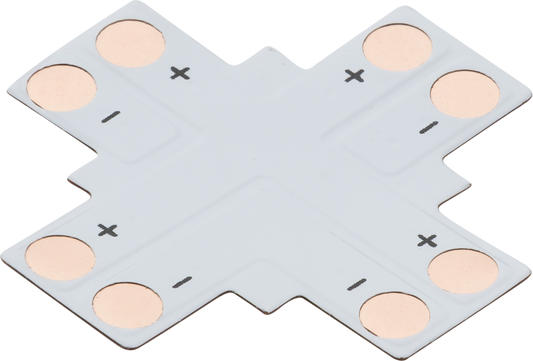 Knightsbridge LFCON2X 12V / 24V LED Flex 4 Way X Connector Single Colour
