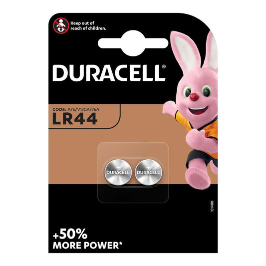 Duracell LR44B2 1.5V Alkaline Button Cell 2 Pack