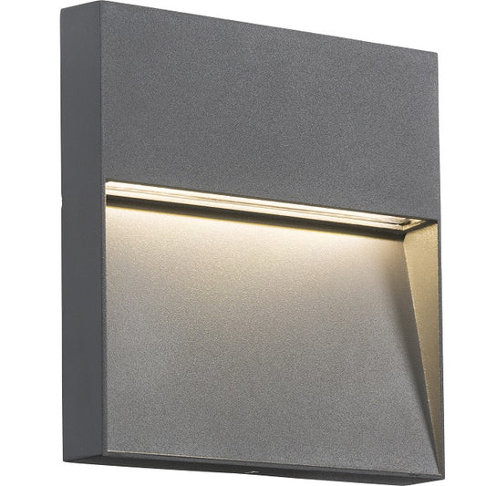 Knightsbridge LWS4G 4W LED Grey Aluminium Guide Light IP44 3500K