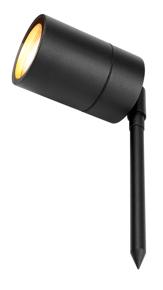 Kosnic LYO/SPK-BLK Lyons GU10 Surface or Spike Light IP65 Black