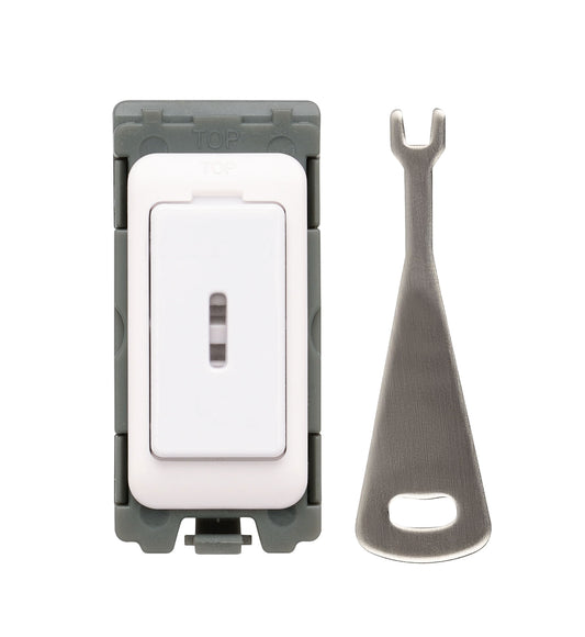 Niglon M2-12KY 20A 2 Way Keyswitch Module White Moulded