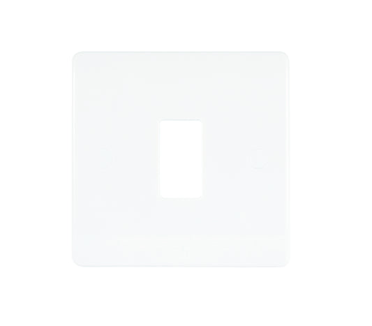 Niglon M2-GP1-MED 1 Gang Grid Faceplate White Moulded