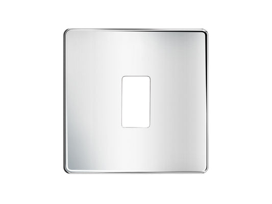 Niglon M2-GP1-SPC 1 Gang Grid Faceplate Polished Chrome