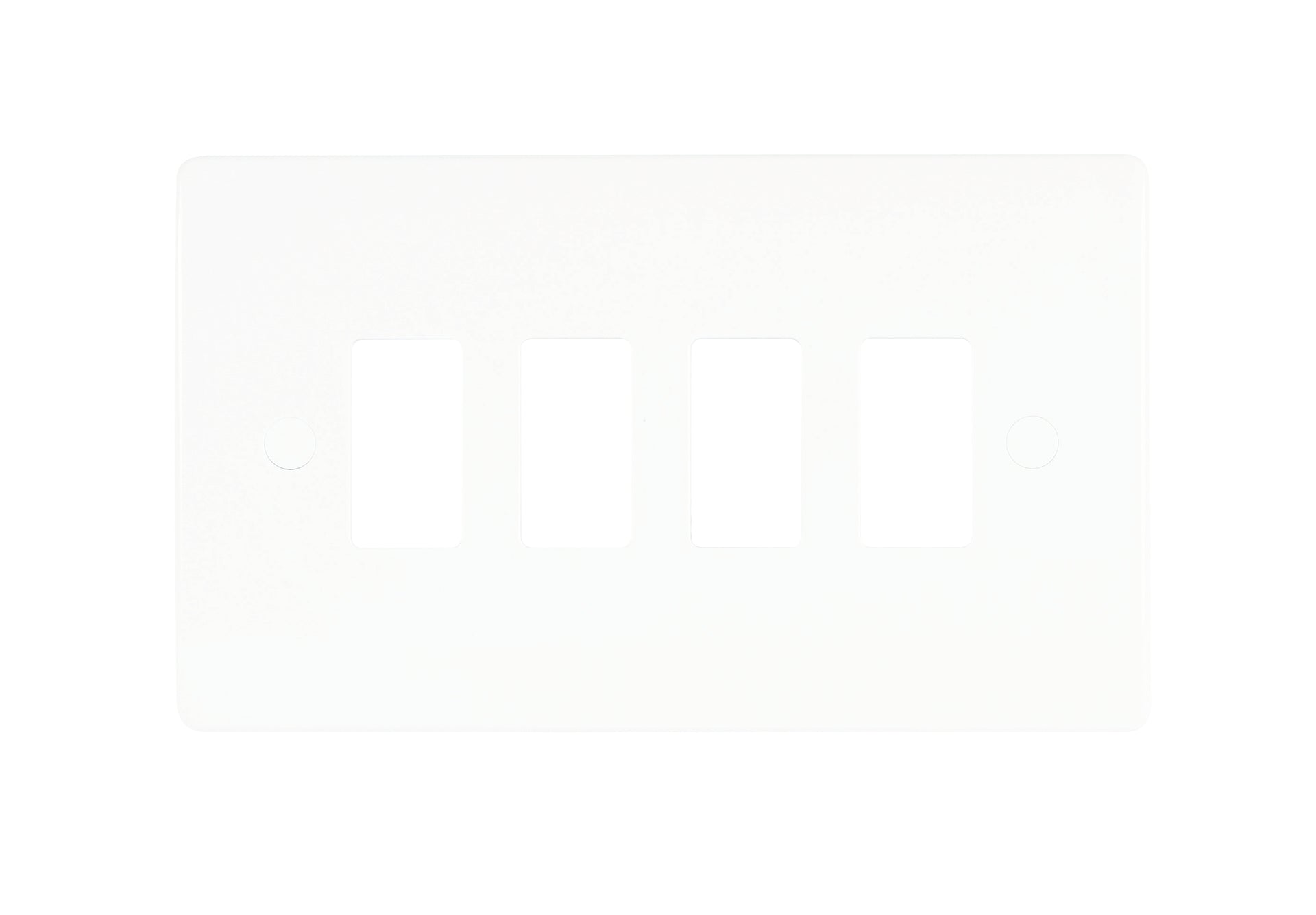 Niglon M2-GP4-MED 4 Gang Grid Faceplate White Moulded