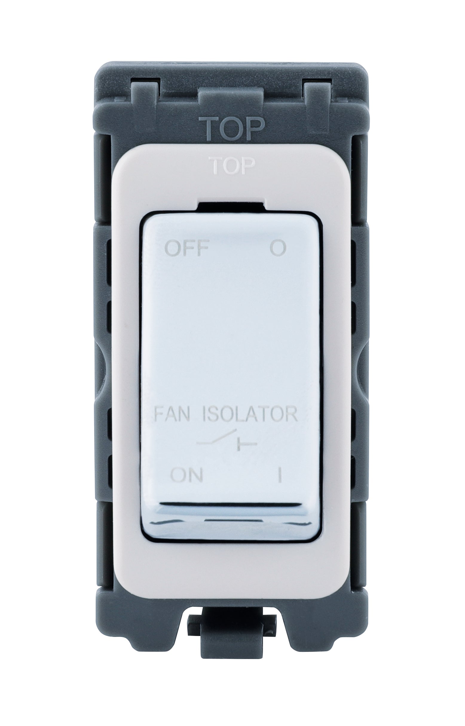 Niglon M2-ISL-PC 20A Fan Isolator Switch Module Polished Chrome