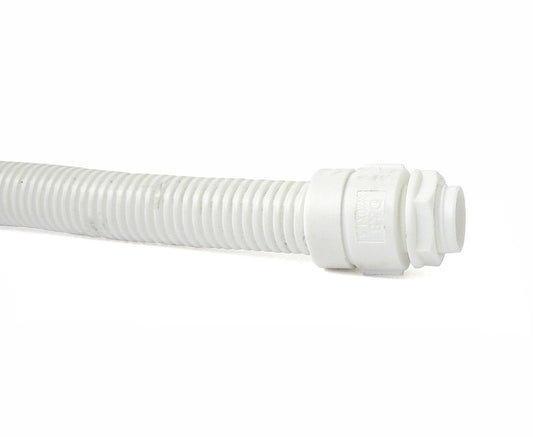 Term Tech M20CONN-WH 20mm PVC Corrugated Conduit White 100m