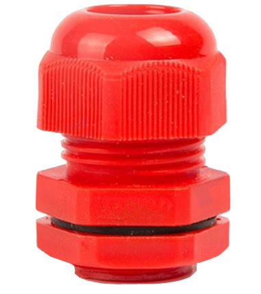 Switchtec SCG-M20-R SCL 20mm Cable Gland with Locknut (6-12mm) Red