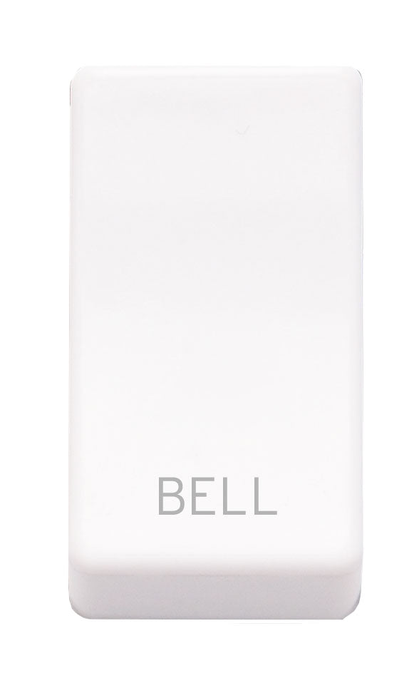 Niglon M2R-BEL-W Bell Symbol Rocker Cap White Moulded