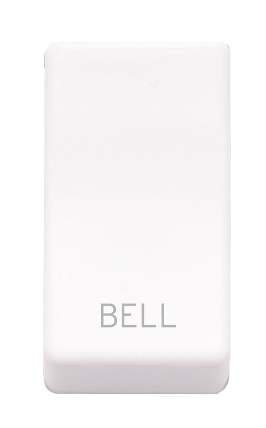 Niglon M2R-BEL-W Bell Symbol Rocker Cap White Moulded
