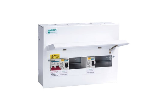 Niglon M3CU16S/280 5+5 Split Load Consumer Unit with 100A Mains Switch and 2 x 80A RCDs