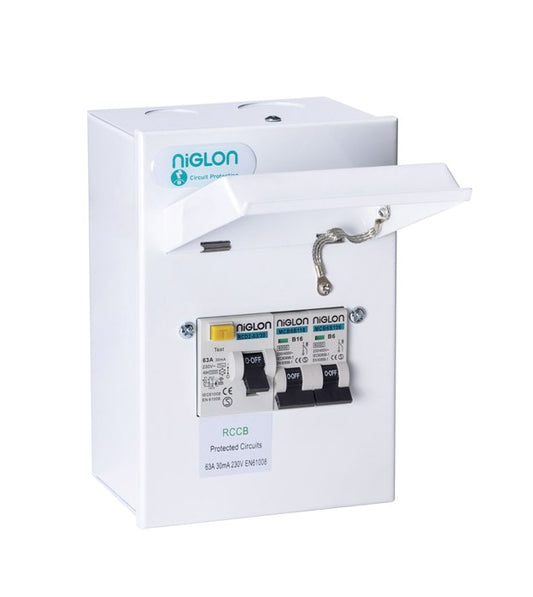 Niglon M3CU4GAR/32 Garage Unit with 63A RCD and 6A+32A MCBs