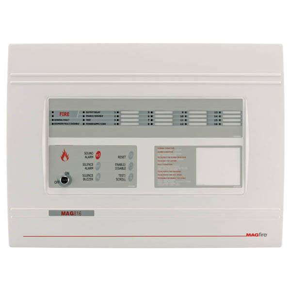 ESP MAG816 MagFire 8-16 Zone Conventional Fire Alarm Panel White