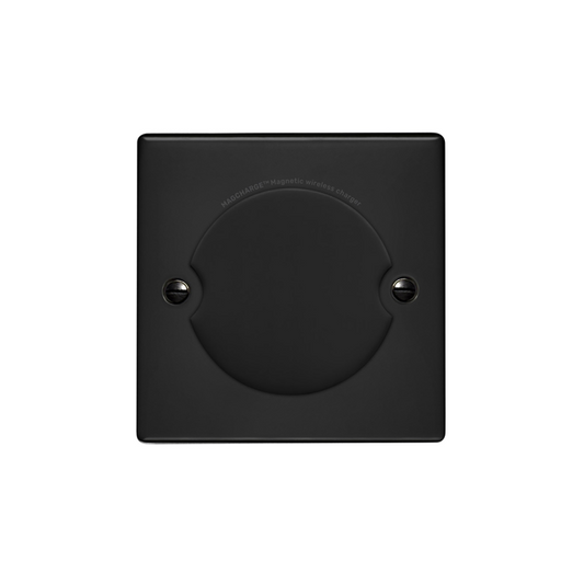 MagCharge MAGC1BK Qi2 1 Gang Magnetic Phone Charger Outlet Matt Black