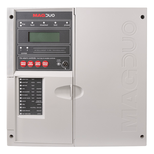 ESP MAGDUO2 MagDuo 2 Zone Two Wire Convential Fire Alarm Panel Light Grey