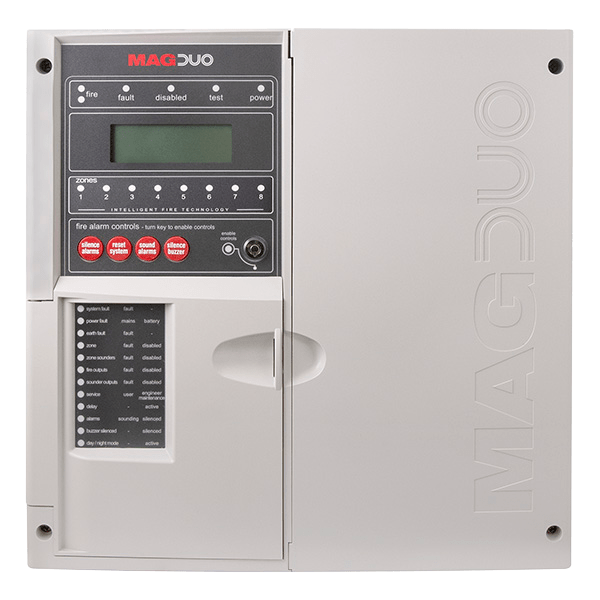 ESP MAGDUO8 MagDuo 8 Zone Two Wire Convential Fire Alarm Panel Light Grey