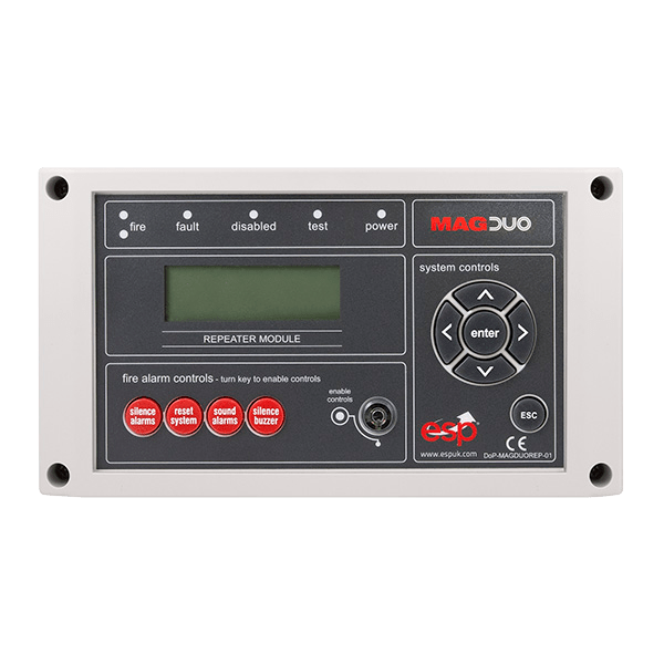ESP MAGDUOREP MagDuo 4 / 8 Zone 2 Wire Conventional Repeater Panel Light Grey