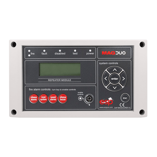 ESP MAGDUOREP MagDuo 4 / 8 Zone 2 Wire Conventional Repeater Panel Light Grey