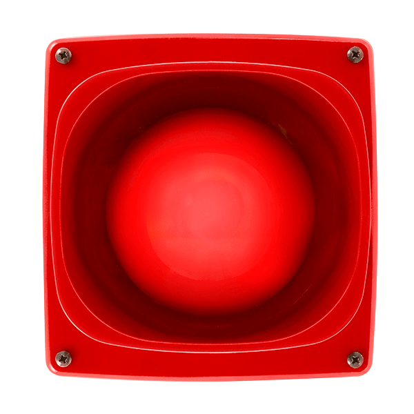 ESP MAGDUOSRIP55 MagDuo 2 Wire Square Sounder IP55 Red