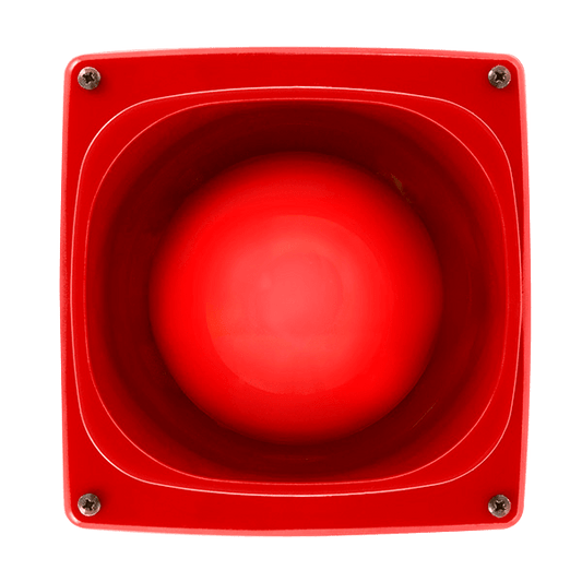 ESP MAGDUOSRIP55 MagDuo 2 Wire Square Sounder IP55 Red