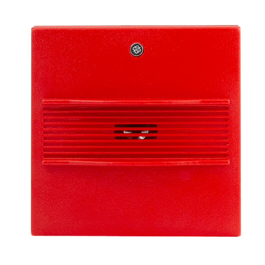 ESP MAGDUOSRSQ MagDuo 2 Wire Square Wall Sounder Red