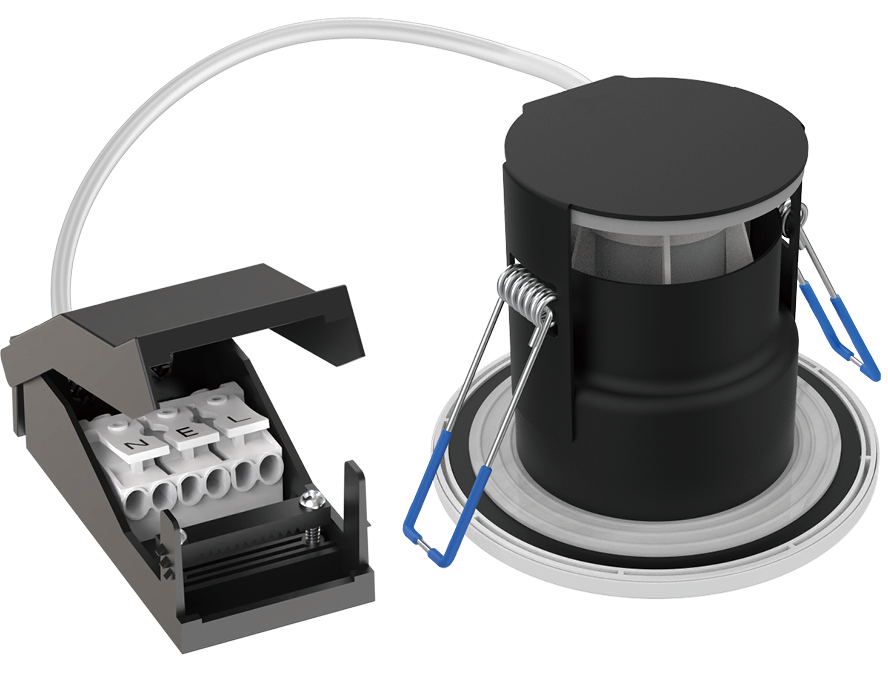 Kosnic MAU/GU10 Mauna Fire Can GU10 Fixed Downlight Can IP65 White (lamp not included)