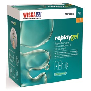 Wiska MP0100R MP-GEL Replay 2 Part Mix Insulating Gel 1 Litre Green IP68/IP69