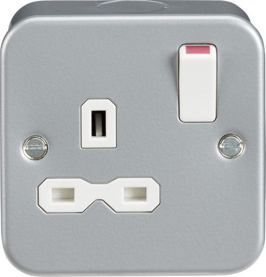 Knightsbridge MR7000 1 Gang 13A DP Switched Socket Metal Clad