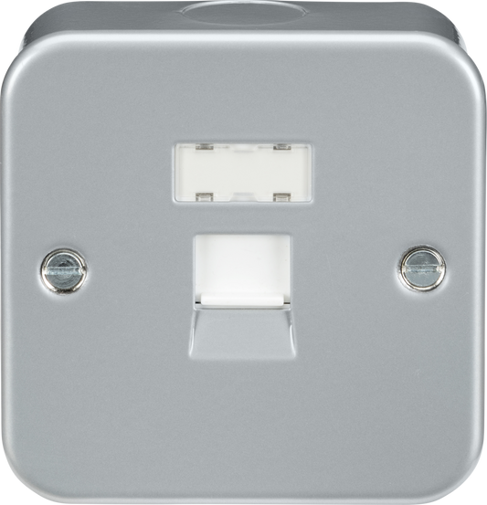 Knightsbridge MRJ45 1 Gang RJ45 CAT 5 Outlet Metal Clad