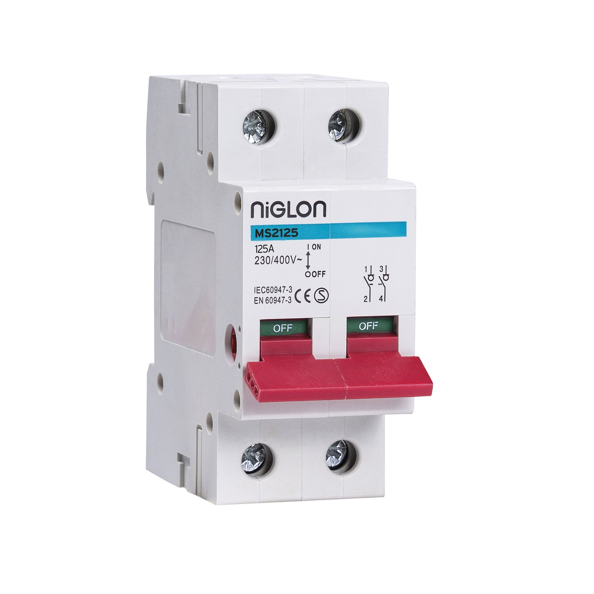Niglon MS2100 100A DP Mains Switch