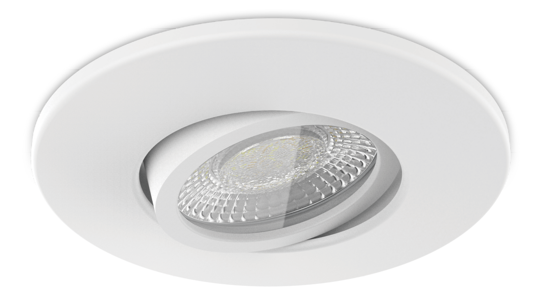 Kosnic MAUTW/GU10 Mauna Fire Can Tilt GU10 Tilt Downlight Can IP20 White