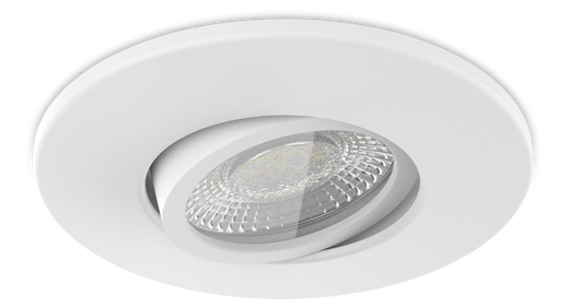 Kosnic MAUTW/GU10 Mauna Fire Can Tilt GU10 Tilt Downlight Can IP20 White