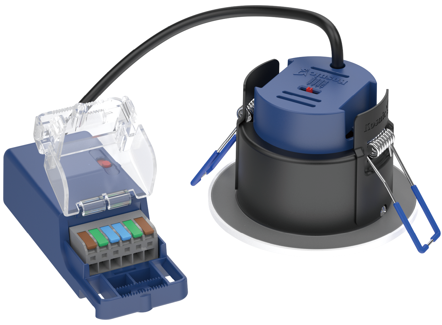 Kosnic MAU306TW Mauna Plus Tilt 4.5W / 6W CCT Dimmable LED Downlight White