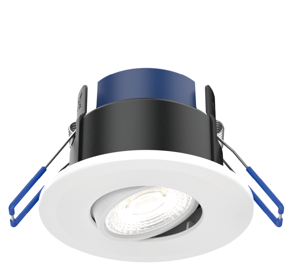 Kosnic MAU306TW Mauna Plus Tilt 4.5W / 6W CCT Dimmable LED Downlight White